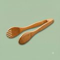 12" Bamboo Salad Tongs