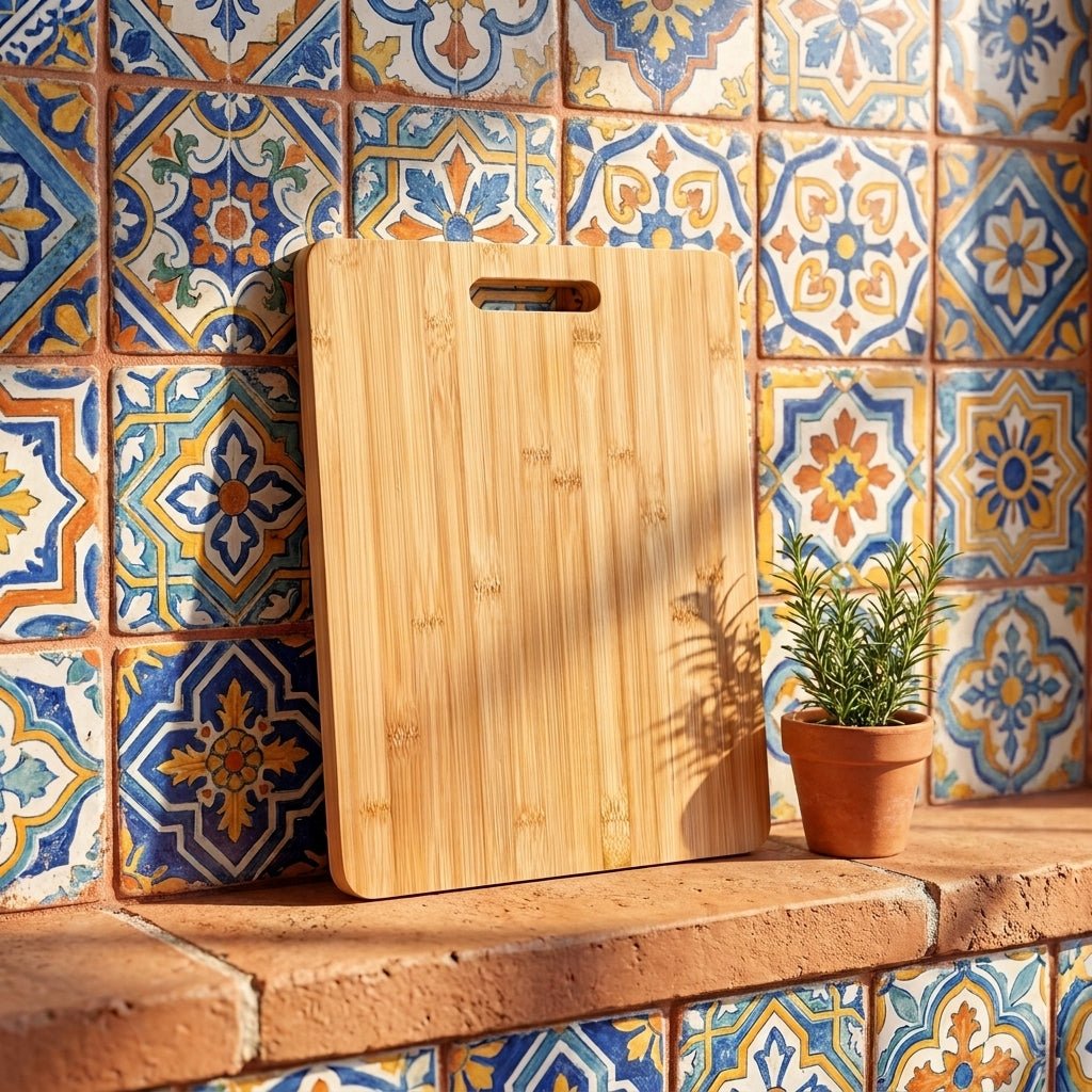 16" Bamboo Cutting Board with Handle