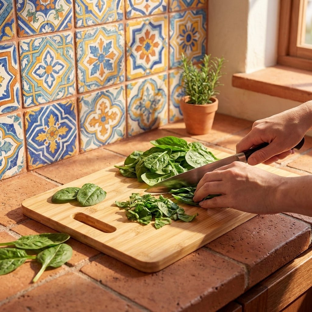 16" Bamboo Cutting Board with Handle