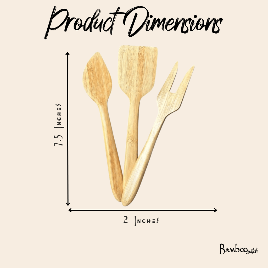 Bamboo Kitchen Utensil Set | 3 Pieces