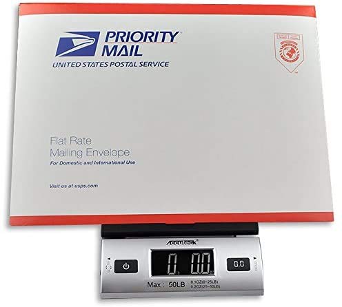 Accuteck 8250 High Accuracy Digital Shipping Scale and Postal Scale, 0.1oz Precision, 50Lb