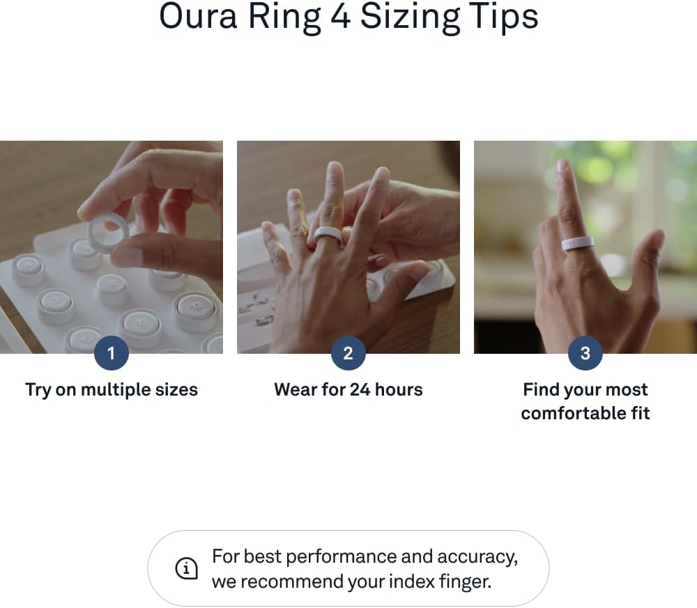 Oura Ring 4 - Smart Ring - Silver - Size 8 - Sleep, Activity, Women's Health, AI Advisor, Up to 8 Days of Battery Life, Oura App, Android & iOS Compatible