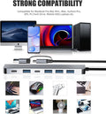 【Upgrade】 USB C/USB Hub, BERLAT Aluminum 7 in 1 USB C & USB Hub with USB 3.0, USB 2.0 Ports for PC/Laptops/MacBook Pro/Air/iMac/iPad and More Devices