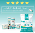 MEDUWEDU Ear Cleaner Finger Wipes 60 Counts, Dog Ear Cleaner, Grooming Kit Care for Dogs and Cats, Soft & Easy Otic Cleaning Pads, Remove Wax, Dirt & Stop Smelly, Itchy, Non-Irritating, Coconut Scent