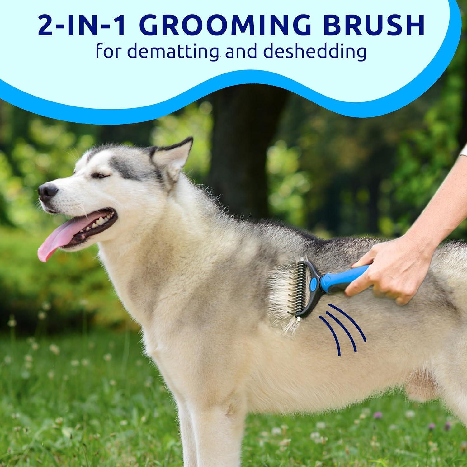 Pat Your Pet Deshedding Dog Brush For Shedding – Cat Brushes For Indoor Cats, Double-Sided Cat Brush Deshedding & Grooming Tool For Long Haired And Short Haired Dogs, Skin-Friendly