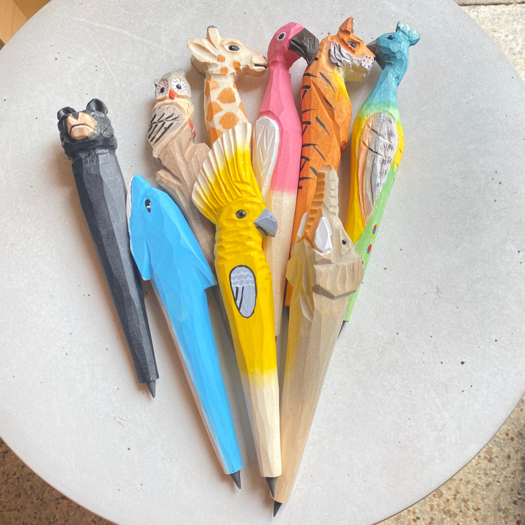 Wooden Animal Never Ending Pencil