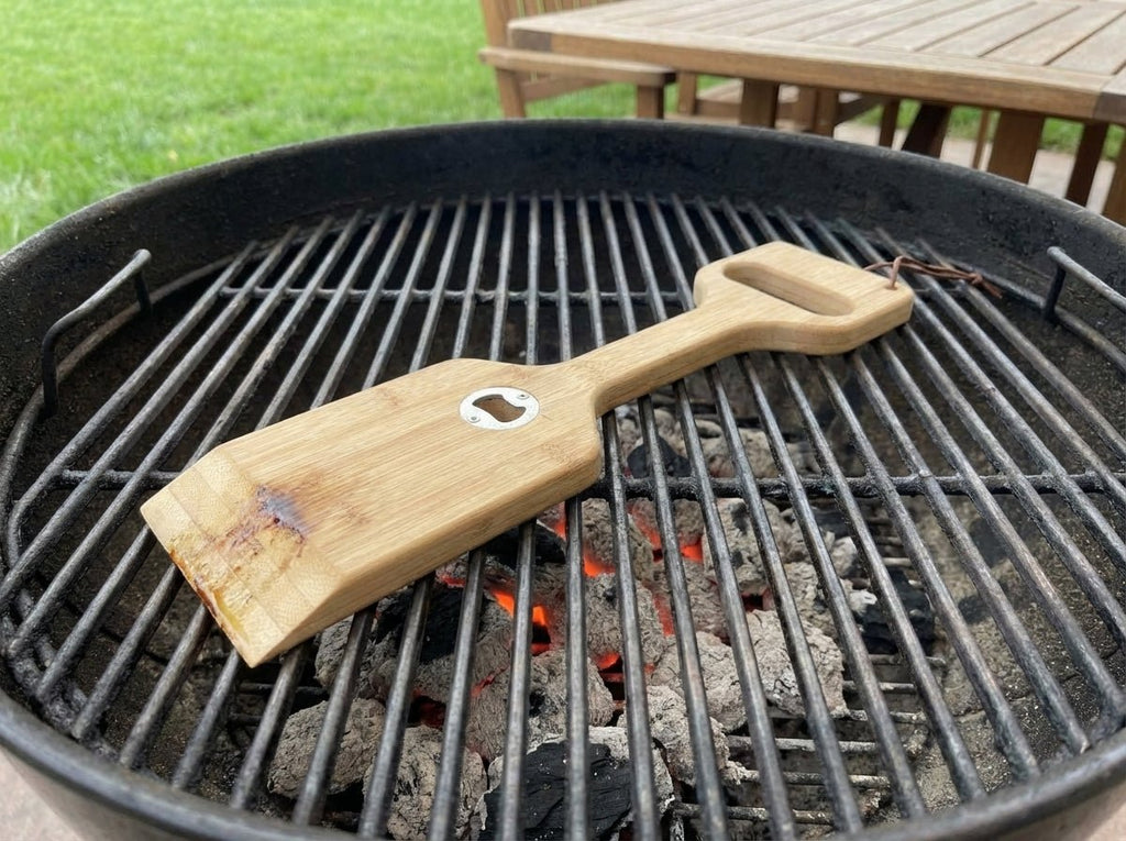 Bamboo 3-in-1 Grill Scraper, Spatula & Bottle Opener