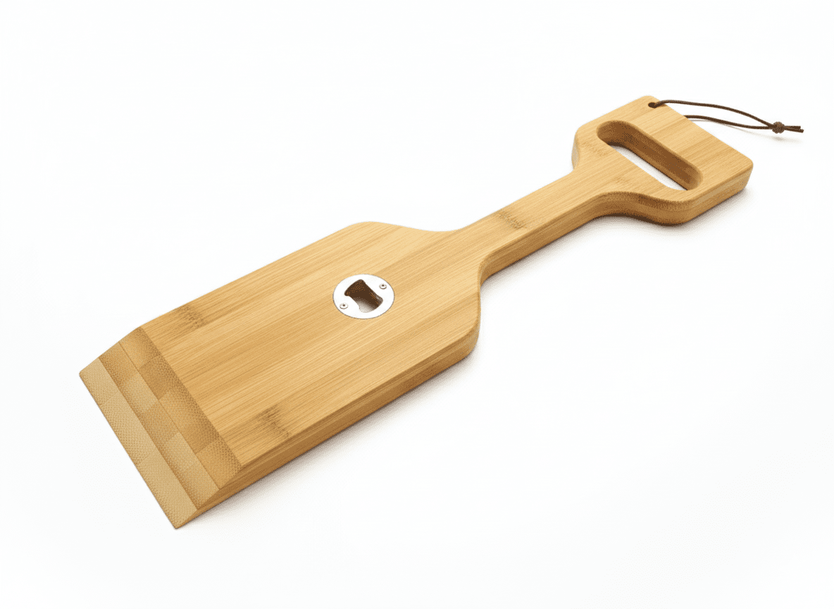 Bamboo 3-in-1 Grill Scraper, Spatula & Bottle Opener