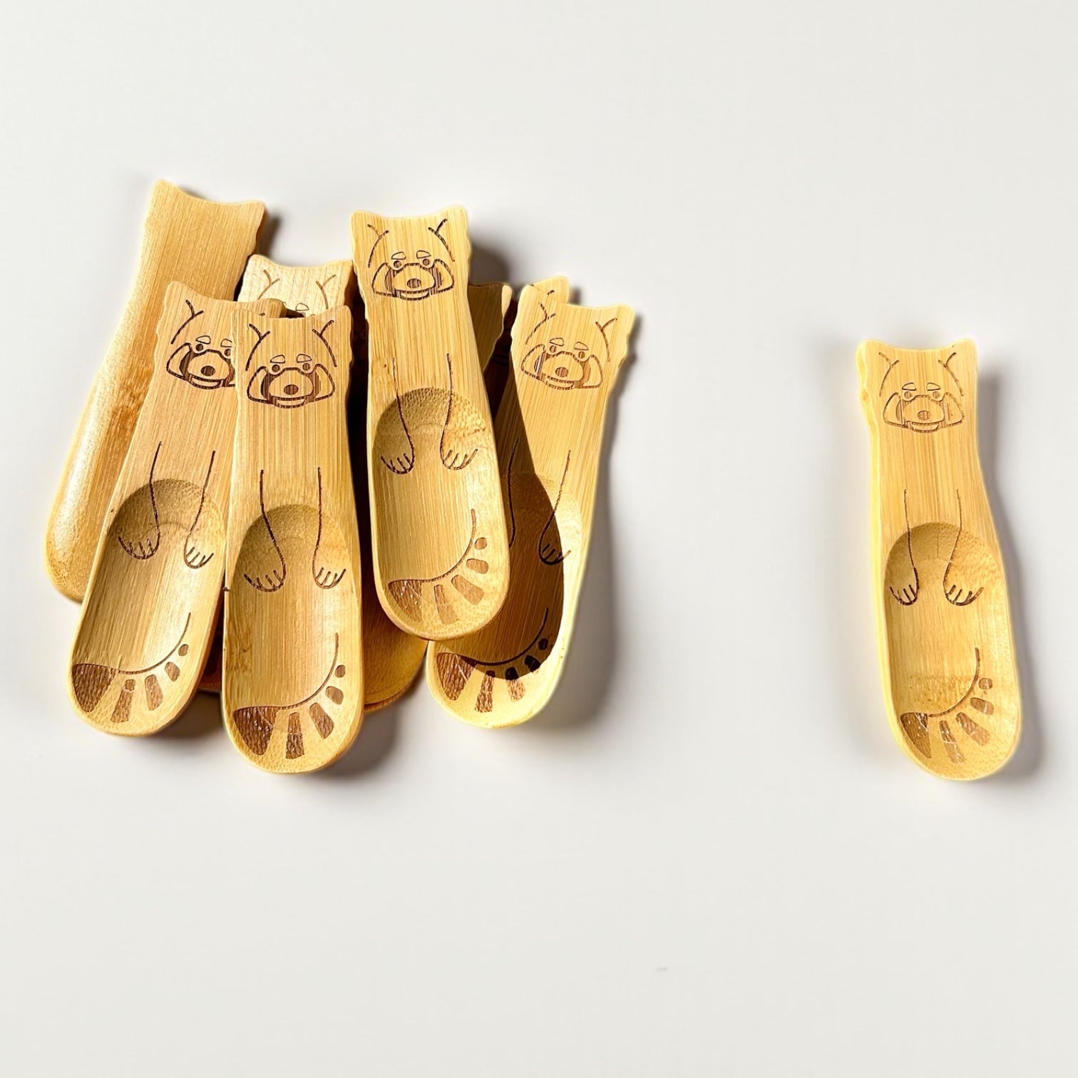 Bamboo Animal Kids Spoons