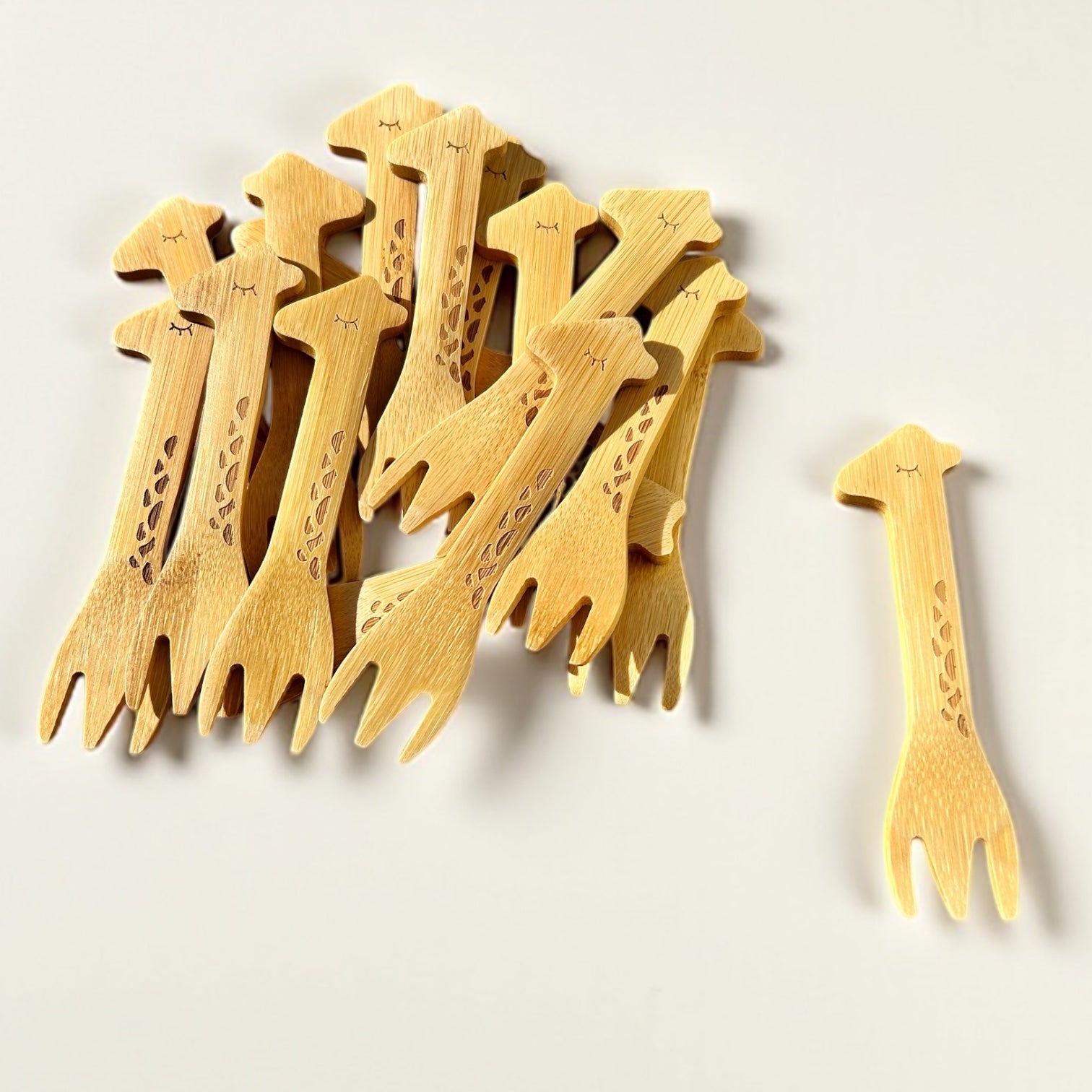 Bamboo Animal Kids Spoons