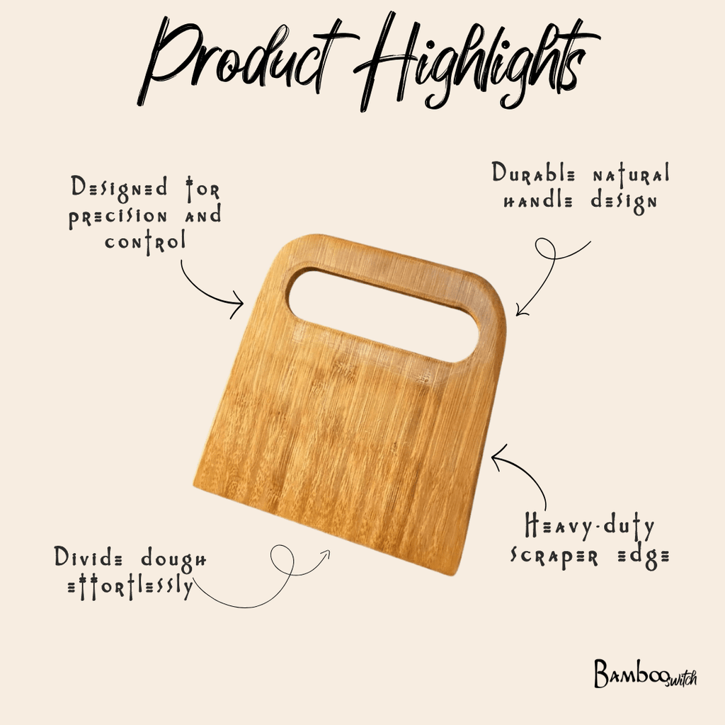 Bamboo Baking Bench & Dough Scraper