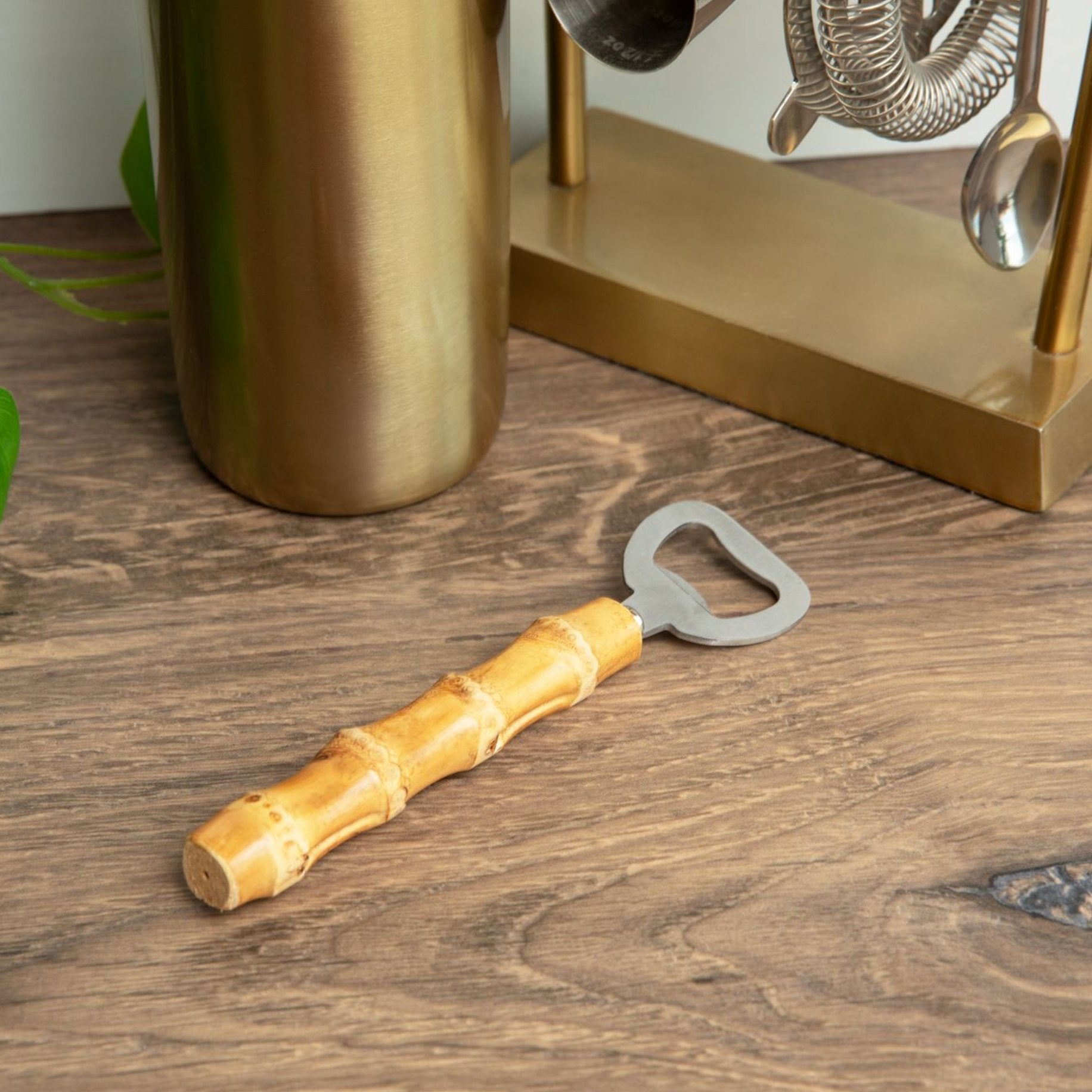 Bamboo Root Bottle Opener