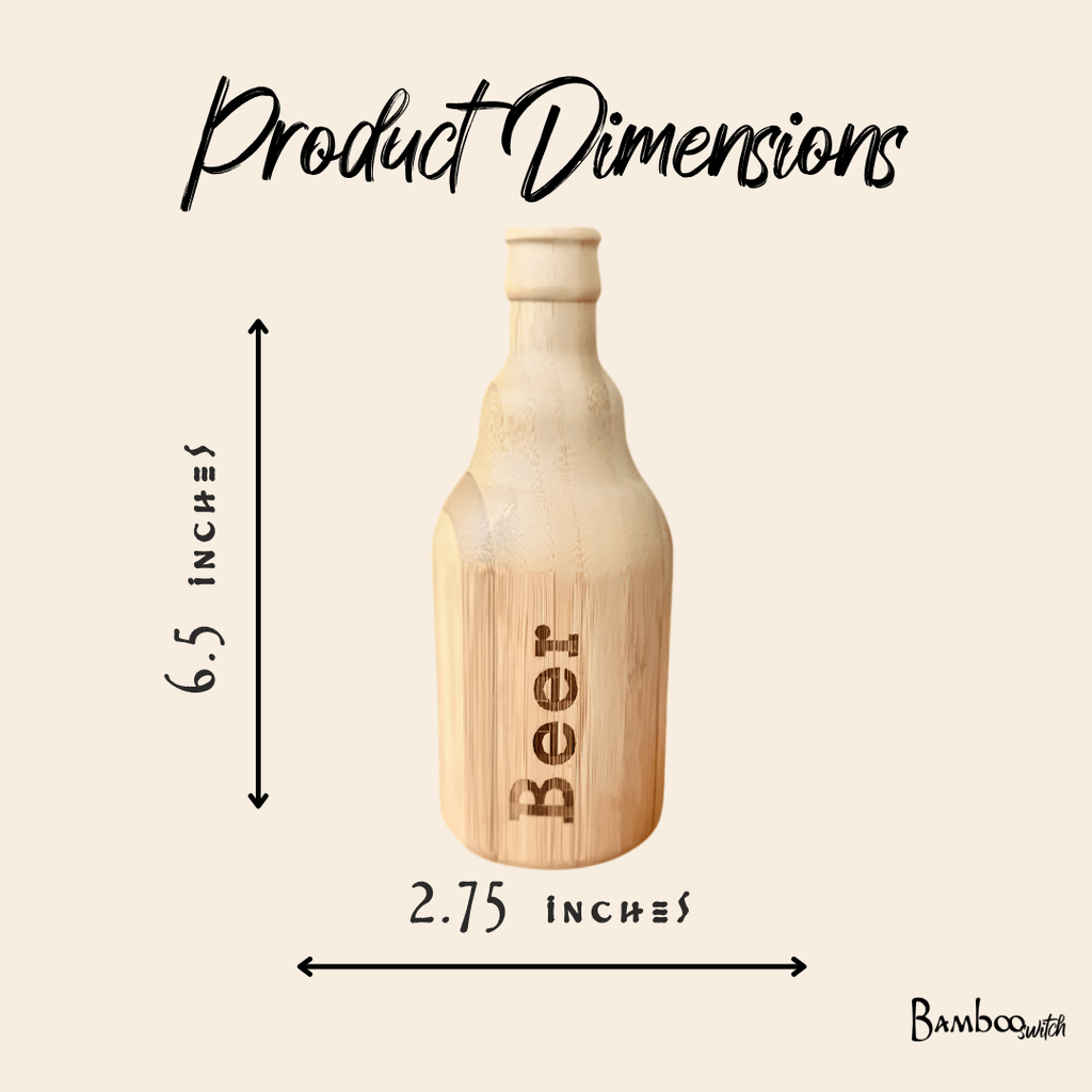 Bamboo Bottle-Shaped Bottle Opener