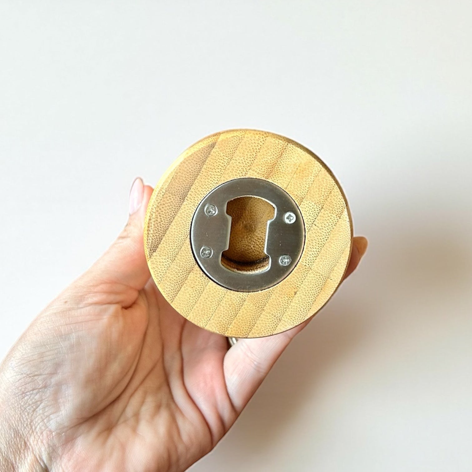 Bamboo Bottle-Shaped Bottle Opener