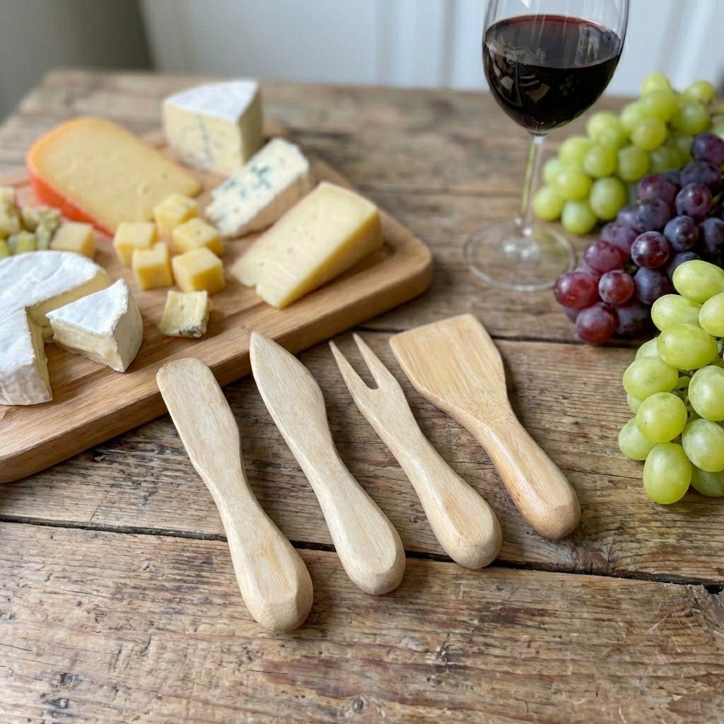 Bamboo Cheese Knife Box Set