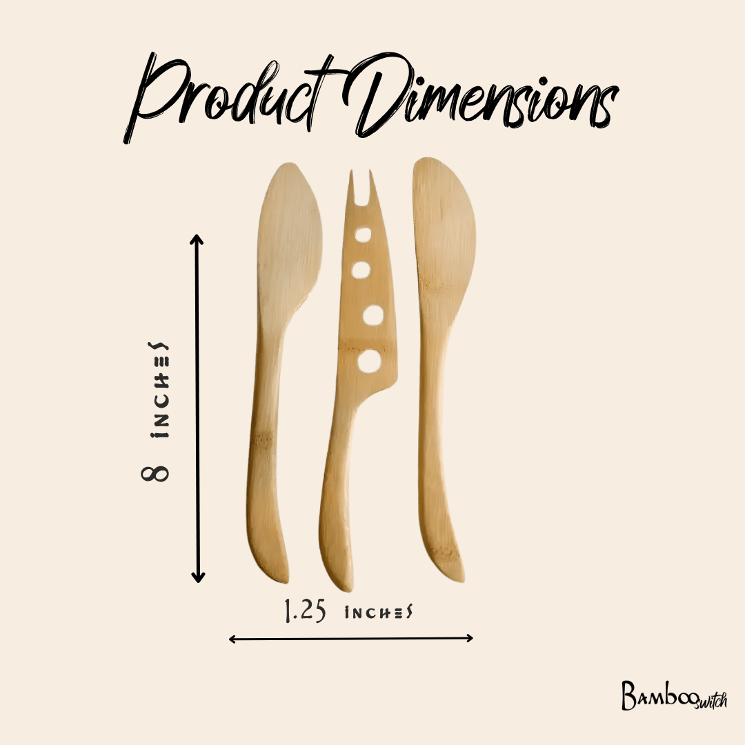 Bamboo Cheese Knife Set