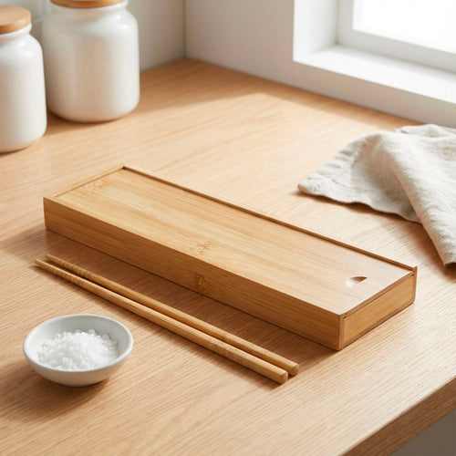 Bamboo Chopstick Storage Box | Large