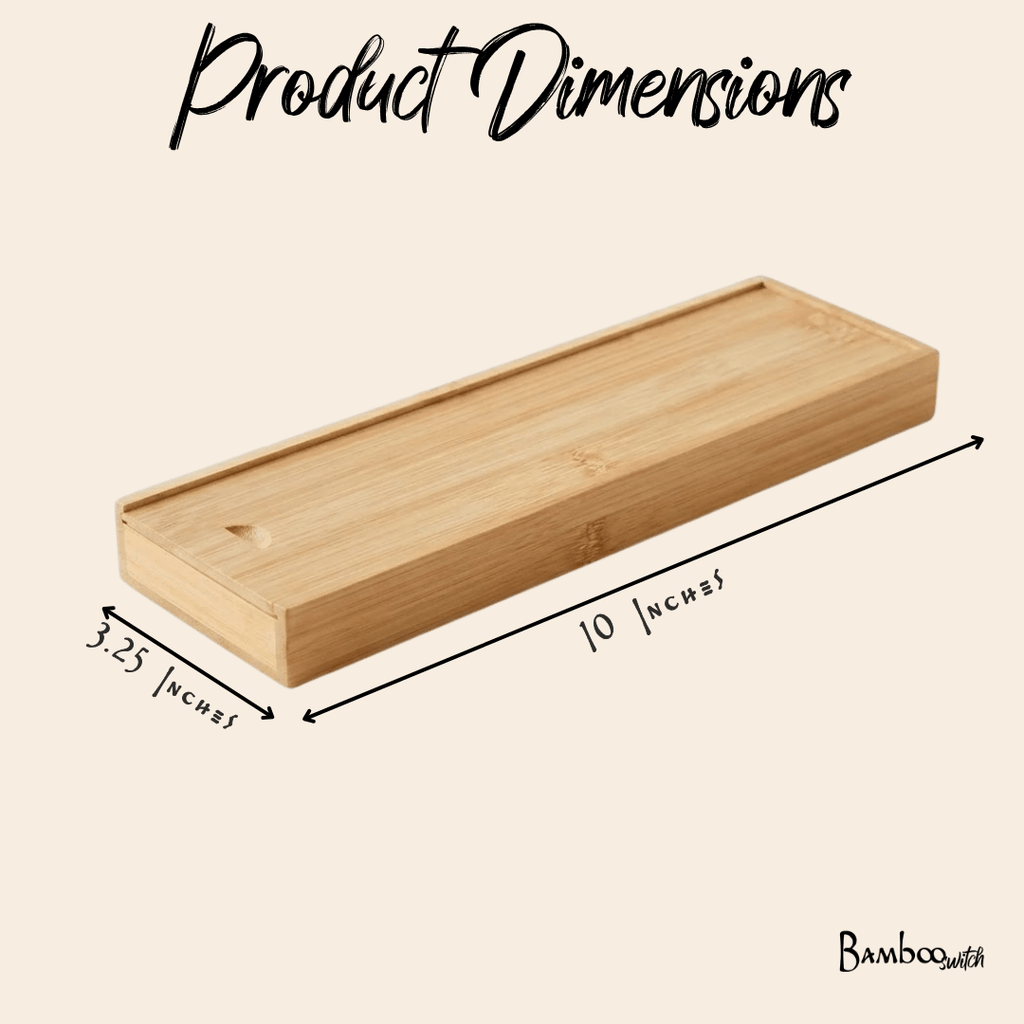 Bamboo Chopstick Storage Box | Large