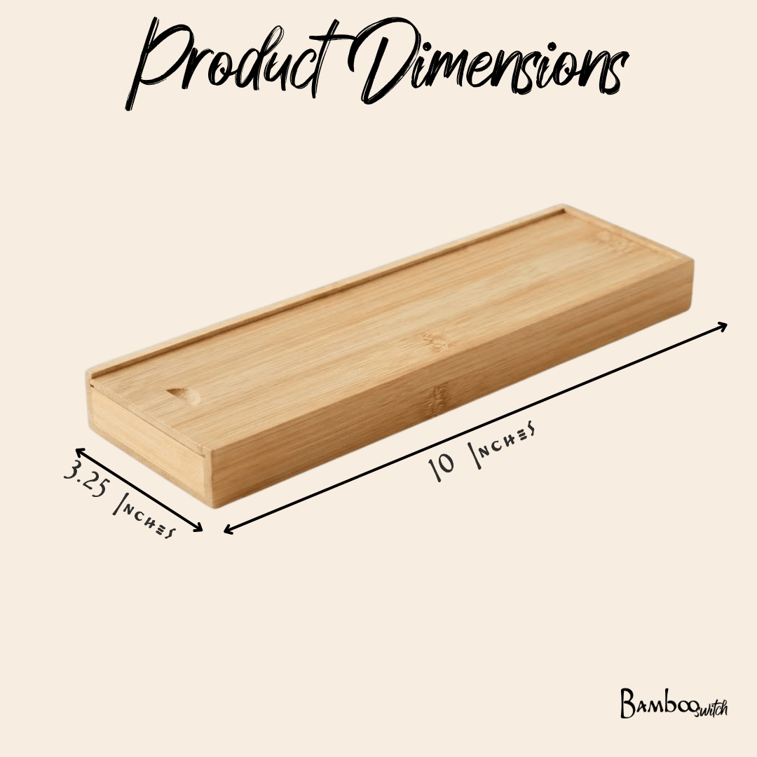 Bamboo Chopstick Storage Box | Large