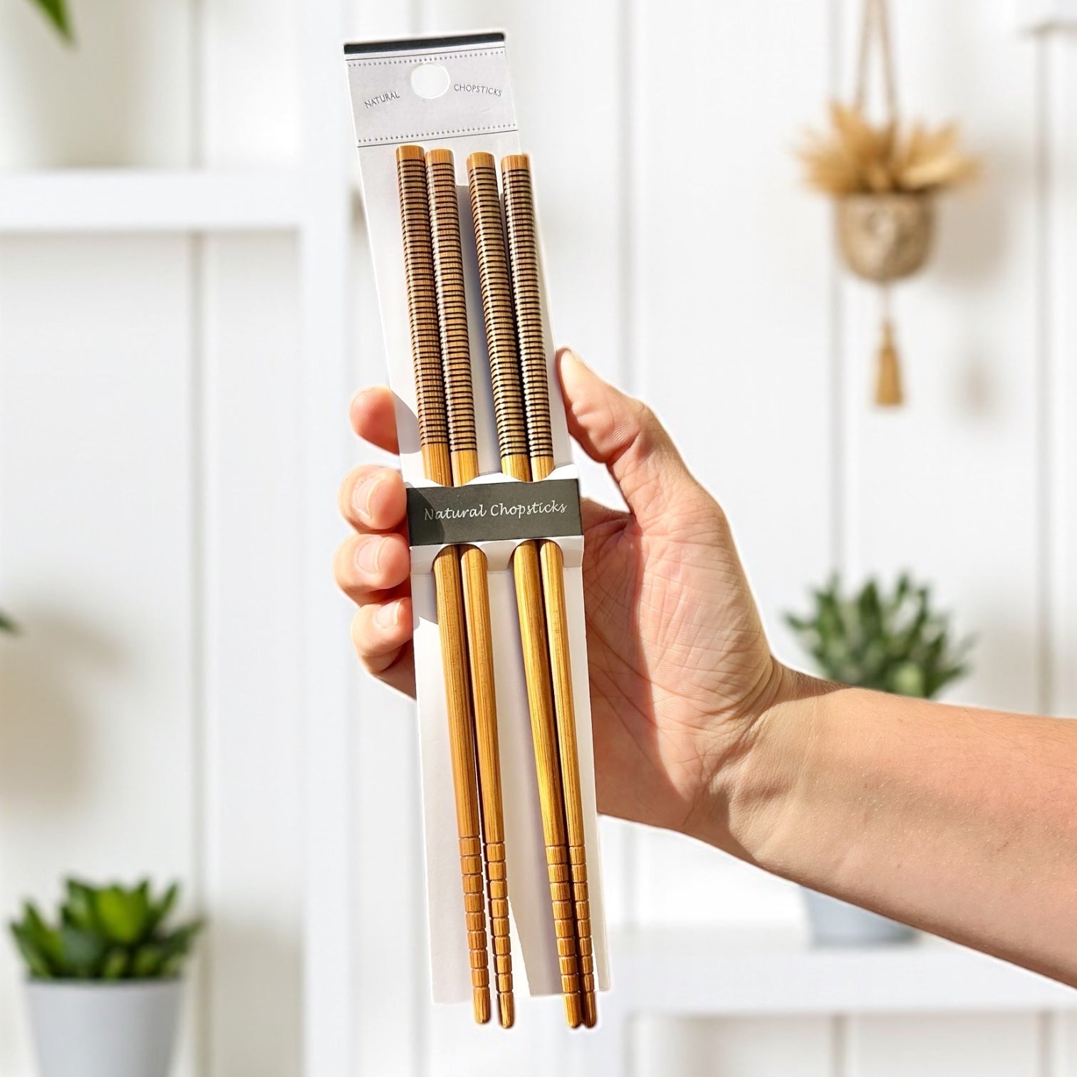 Bamboo Chopsticks | 2 Sets | Multicolor