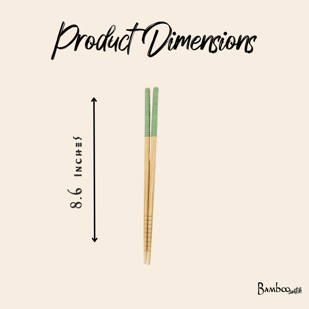 Bamboo Chopsticks | 2 Sets | Multicolor
