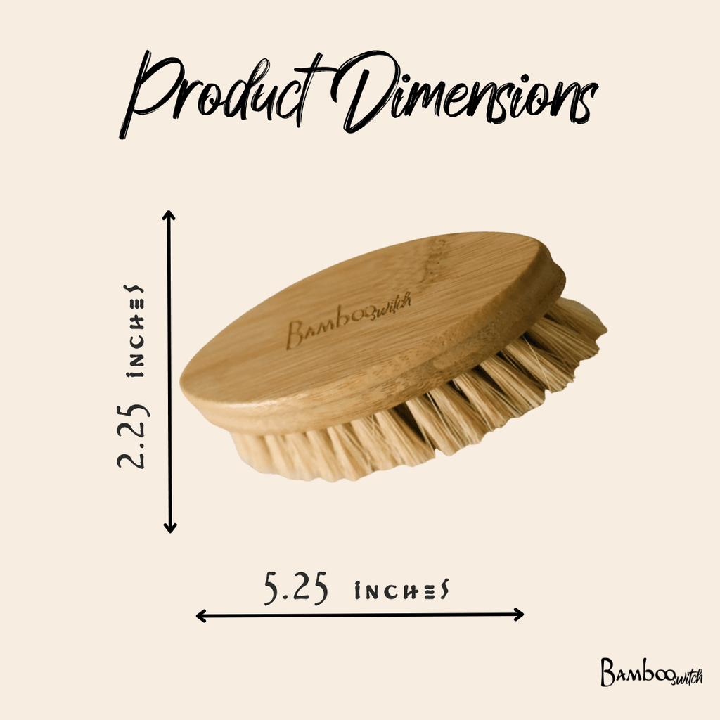 Bamboo Cleaning Brush | Sisal Bristle