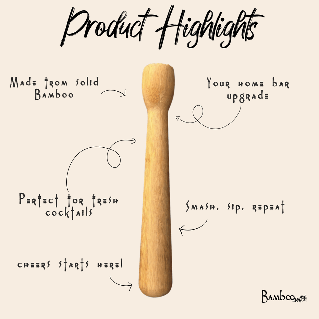 Bamboo Cocktail Muddler