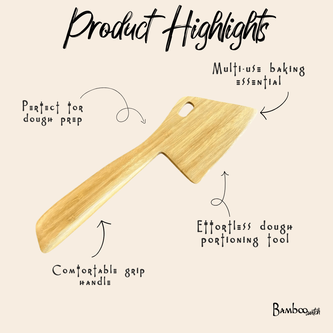 Bamboo Dough Scraper