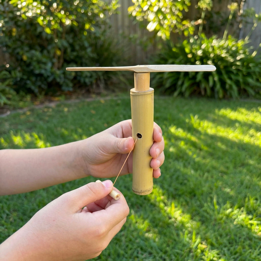 Bamboo Dragonfly Copter Toy | Handmade