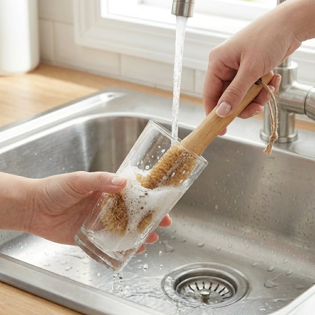 Bamboo Drinkware Cleaning Brush | Straight