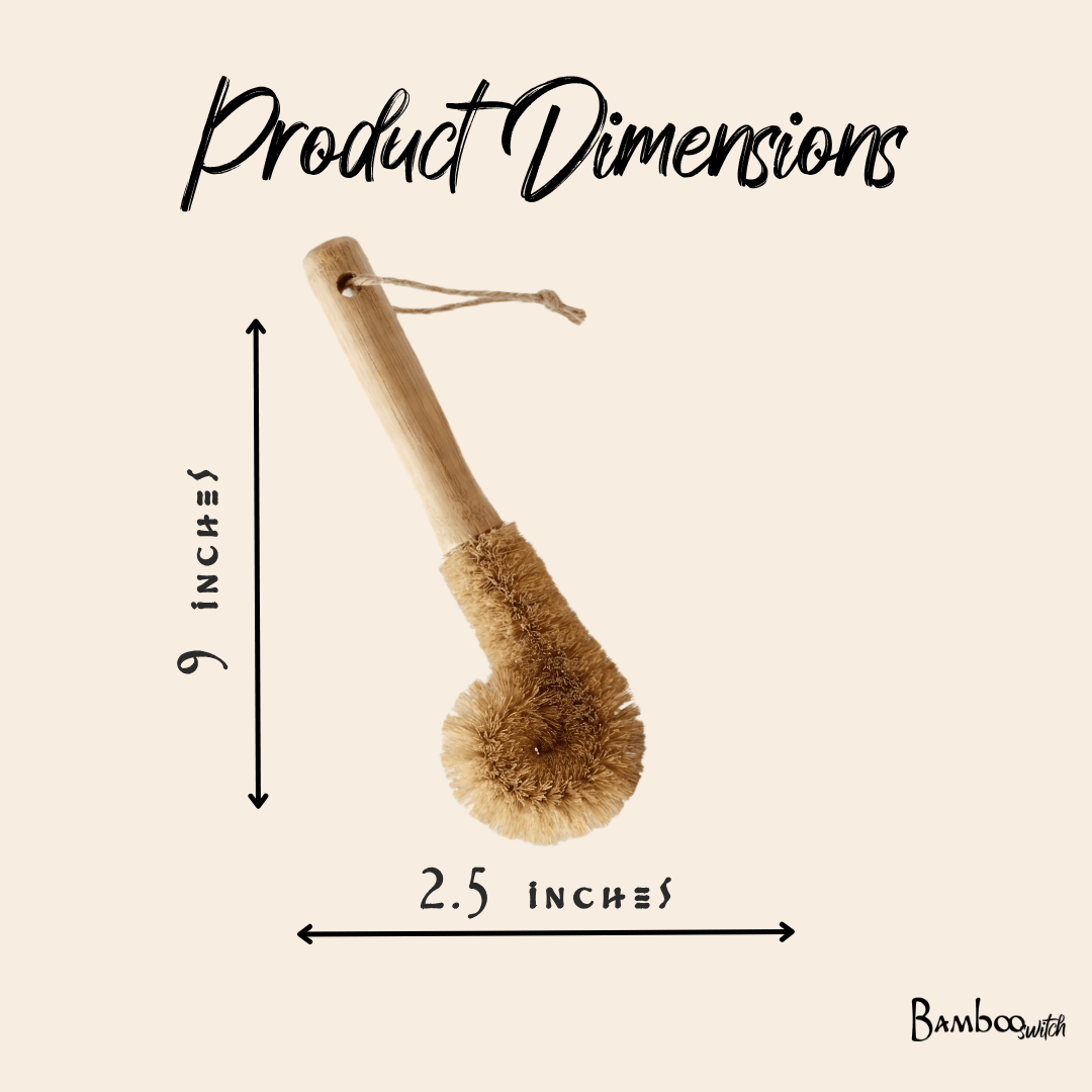 Bamboo Drinkware Cleaning Brush | Straight