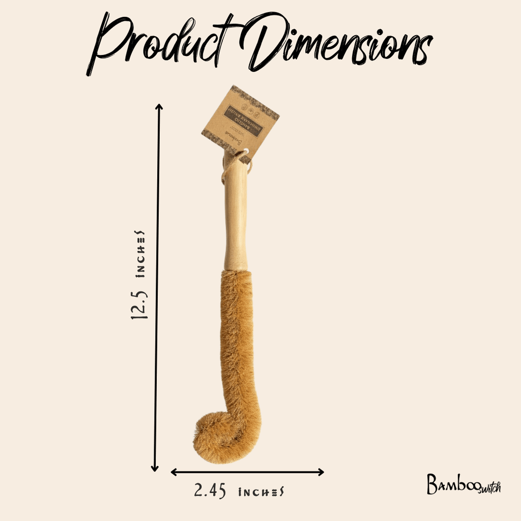 Bamboo Drinkware Cleaning Brush XL | Straight
