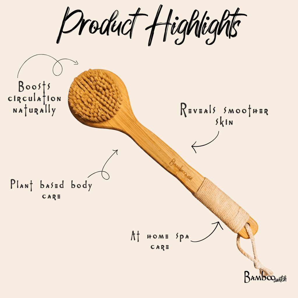 Bamboo Dry Brush | Sisal Bristles