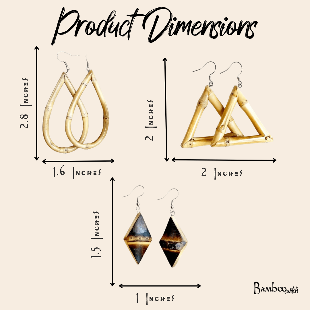 Bamboo Earrings | Set of 2