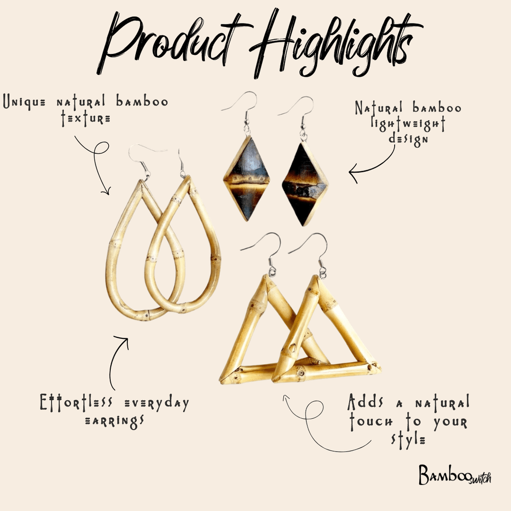 Bamboo Earrings | Set of 2