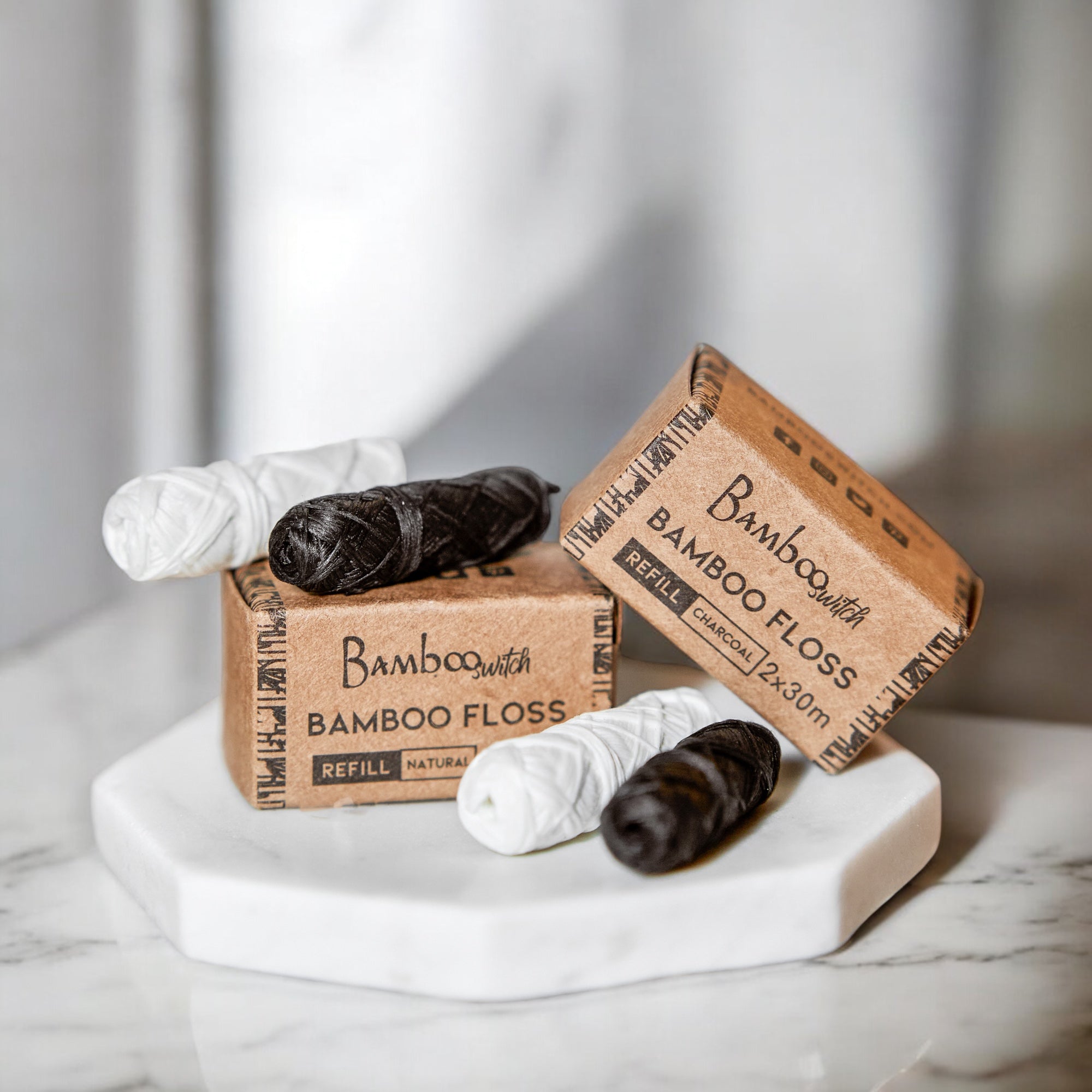 Bamboo Floss Refill Pack | 2 Floss Spools