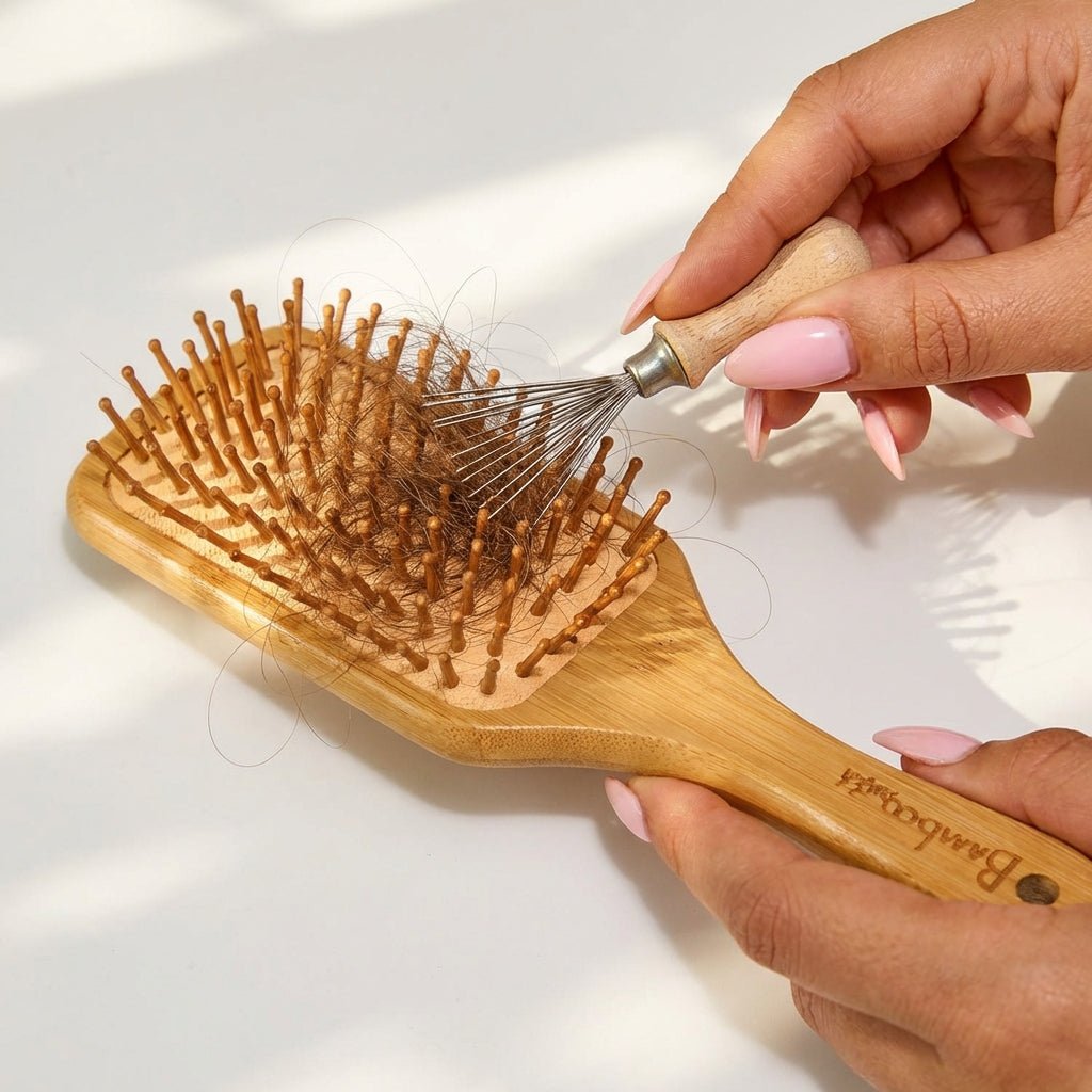 Bamboo Hair Brush Cleaning Tool