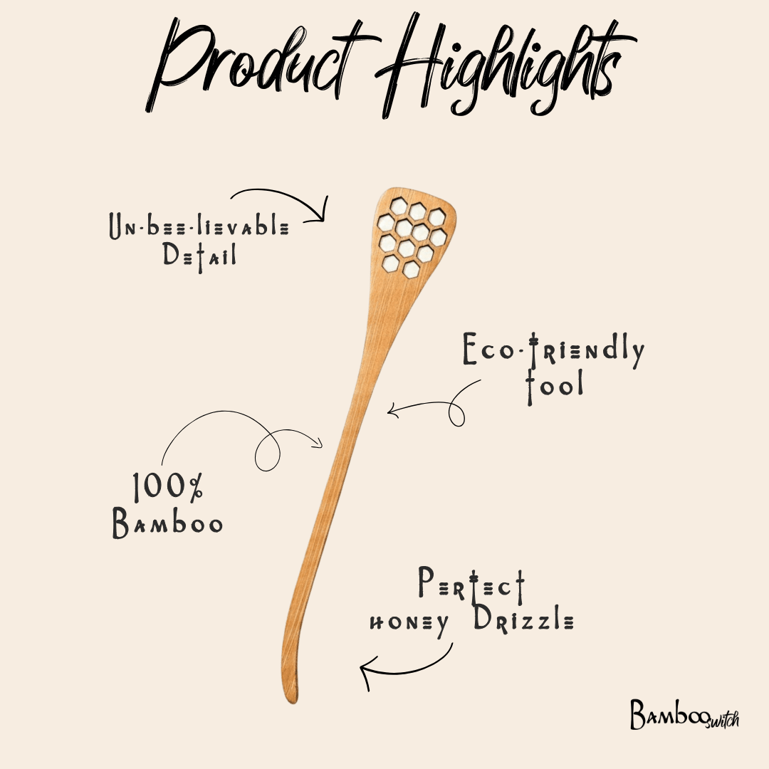 Bamboo Honey Dipper Spoon