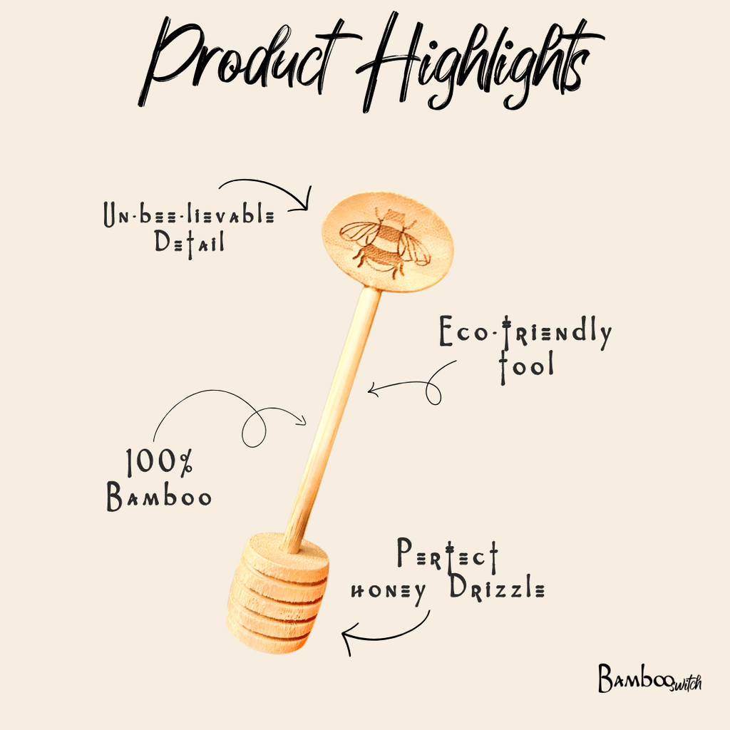 Bamboo Honey Dipper Wand