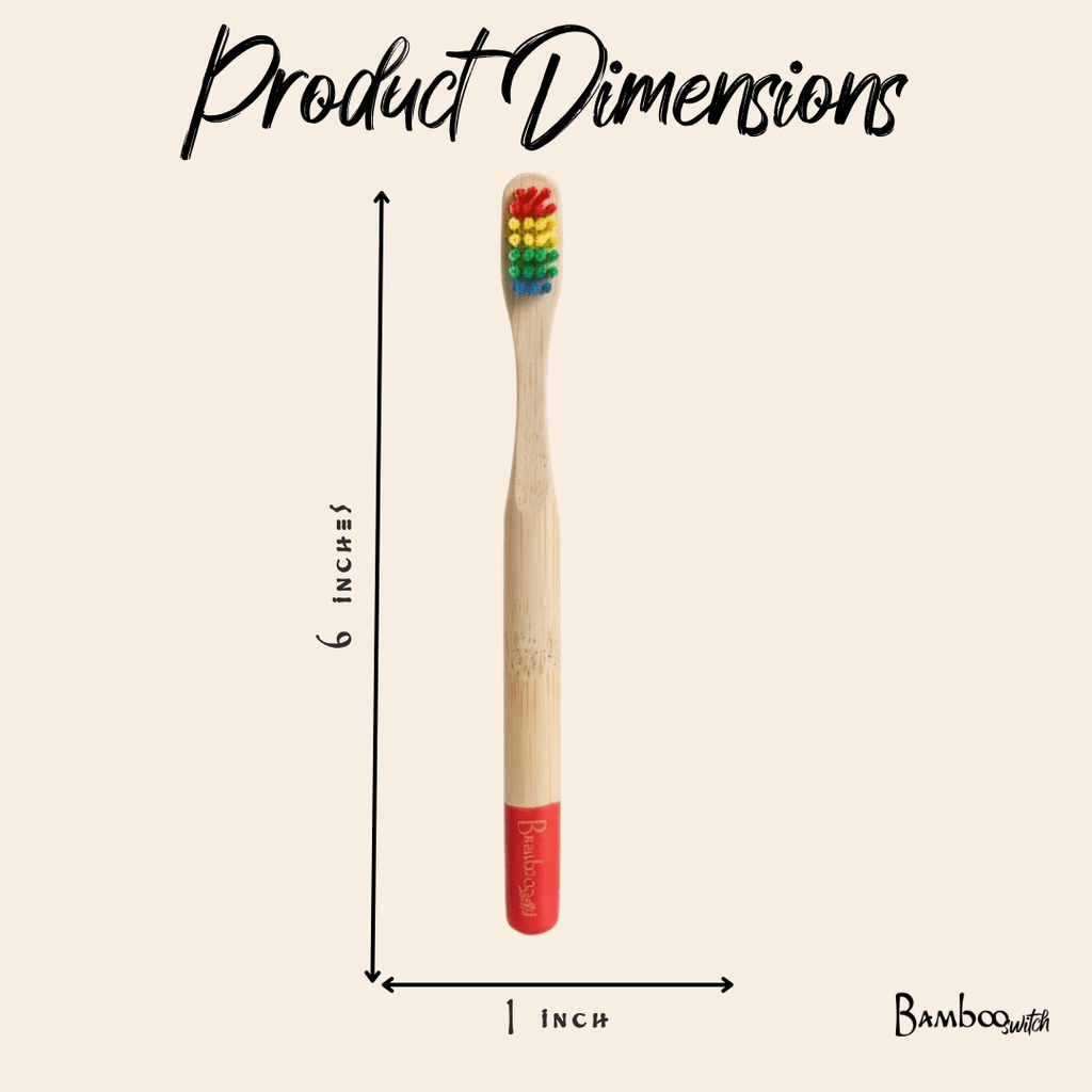 Bamboo Kids Toothbrush | Round Handle