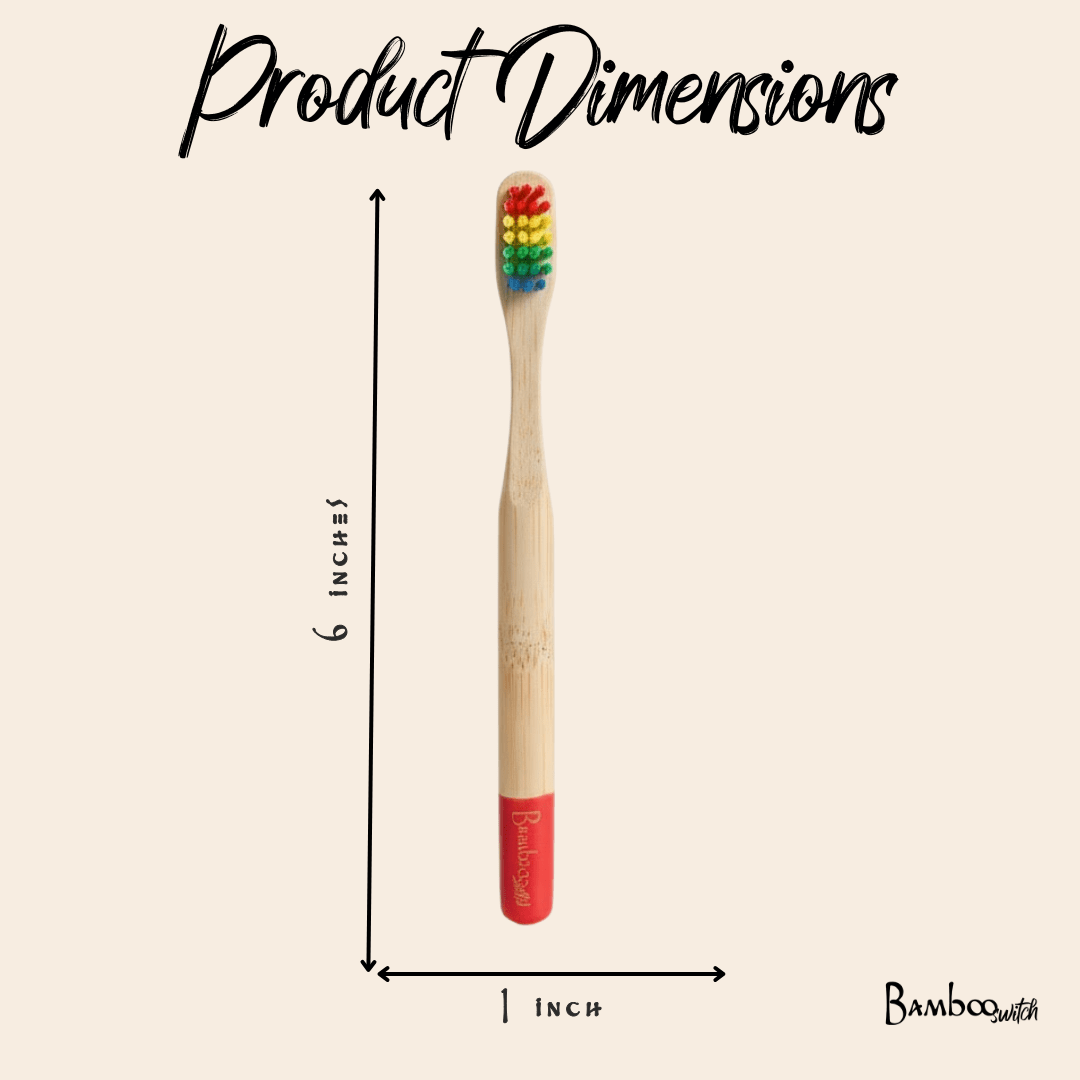 Bamboo Kids Toothbrush | Round Handle