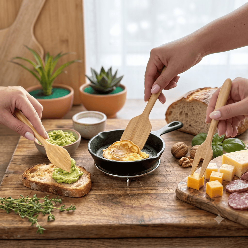Bamboo Kitchen Utensil Set | 3 Pieces