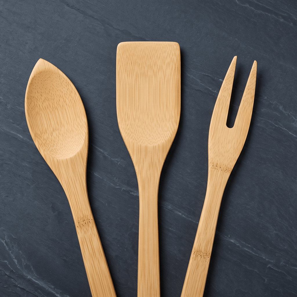 Bamboo Kitchen Utensil Set | 3 Pieces