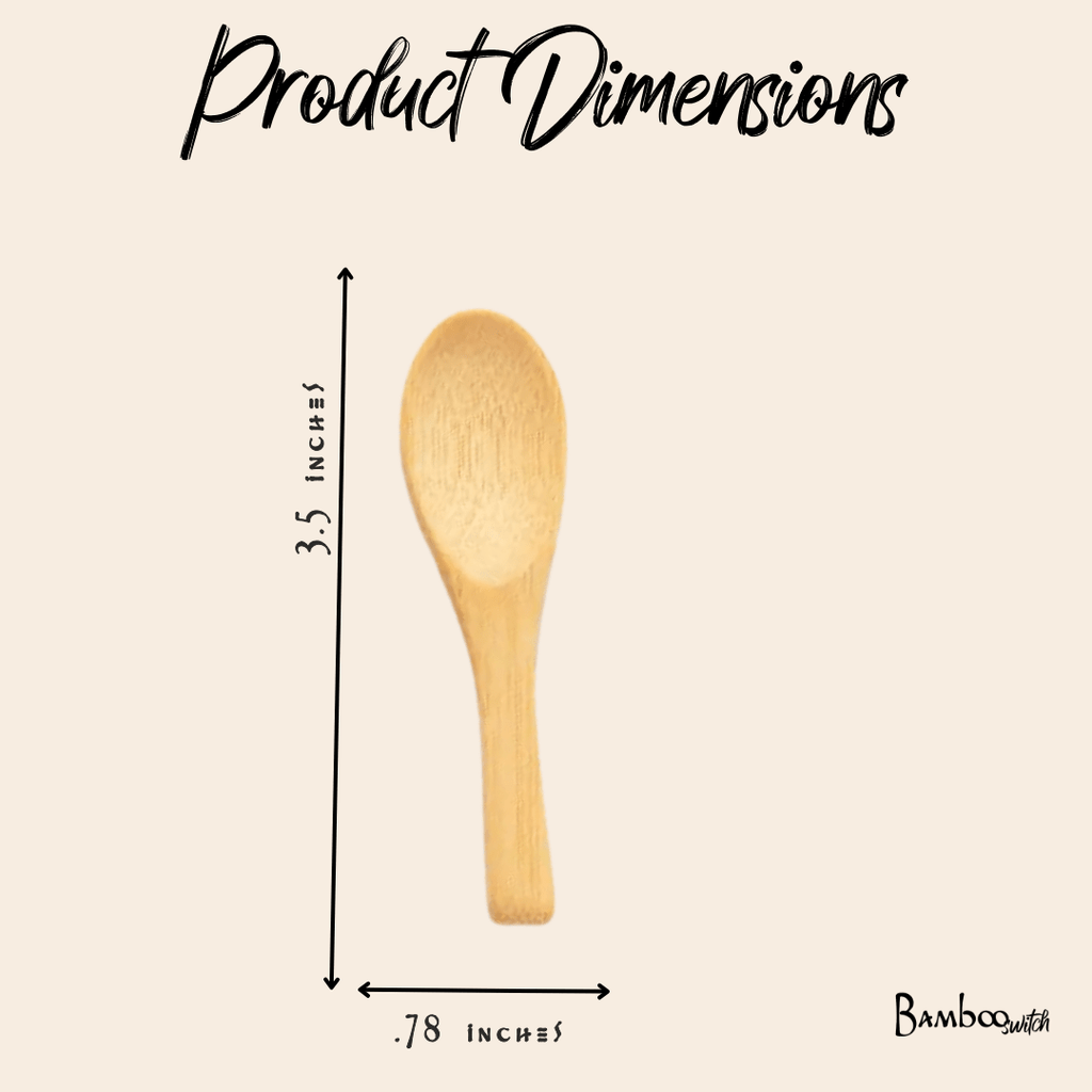 Bamboo Mini Spoon | Rounded Mini Paddle