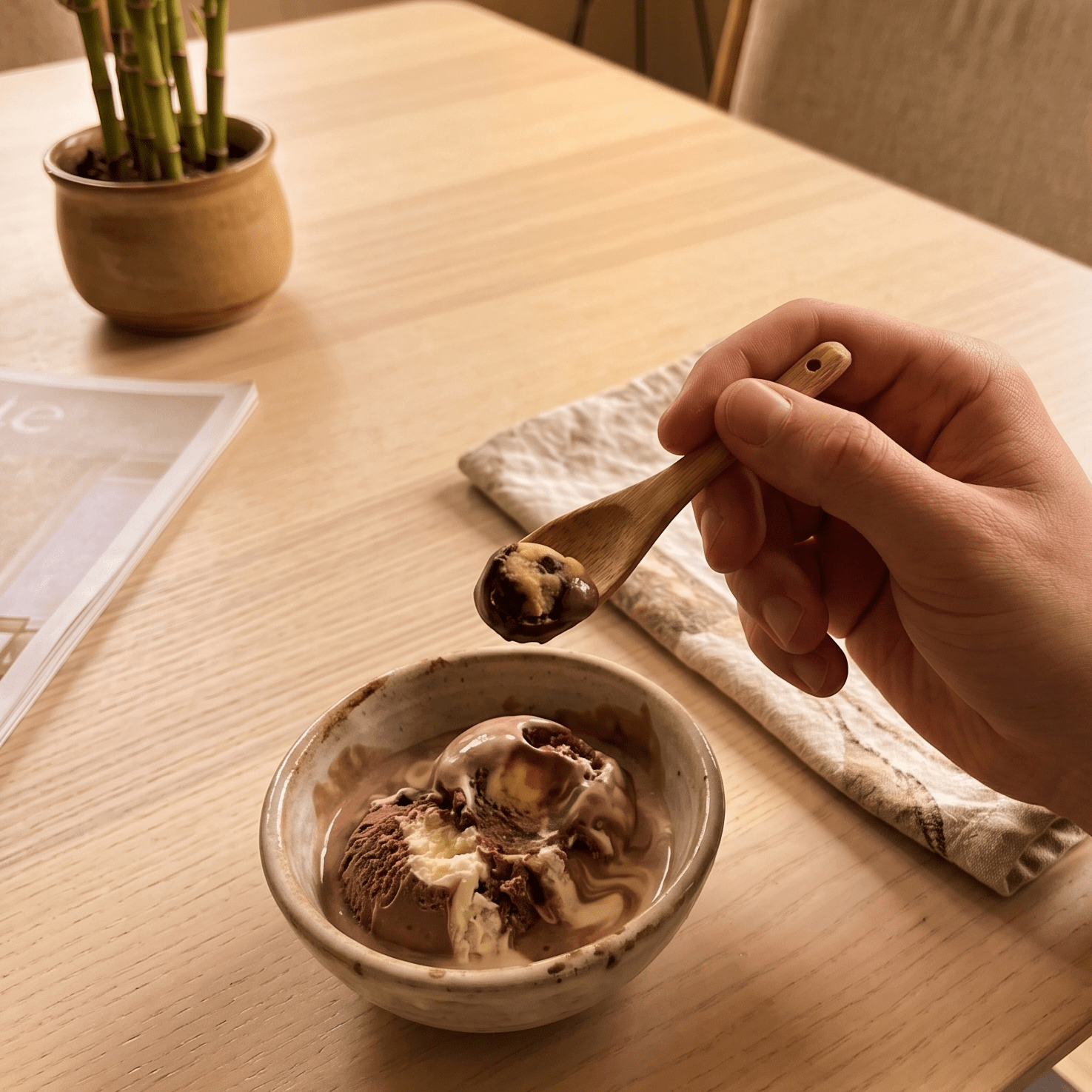 Bamboo Mini Spoon | Square