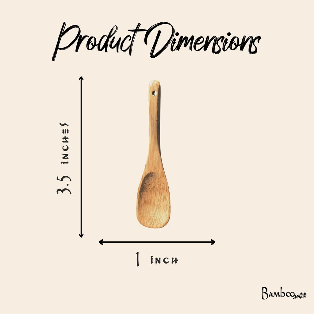 Bamboo Mini Spoon | Square