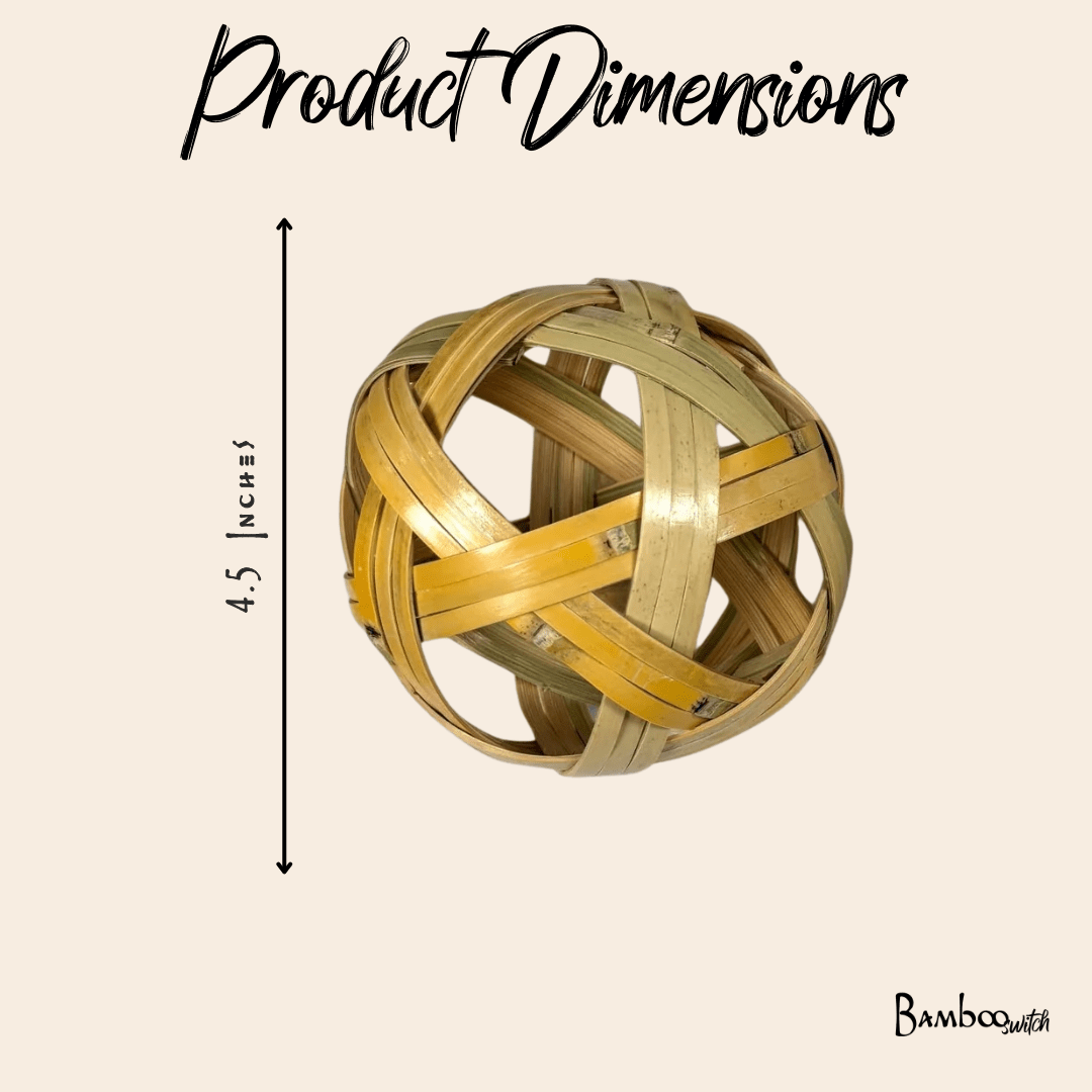 Bamboo Ornament | Handwoven | Decorative Ball