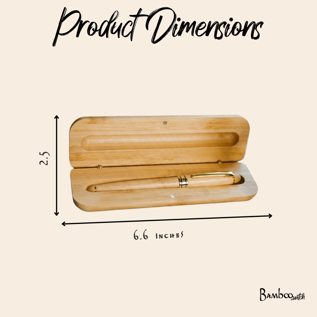 Bamboo Pen in Case