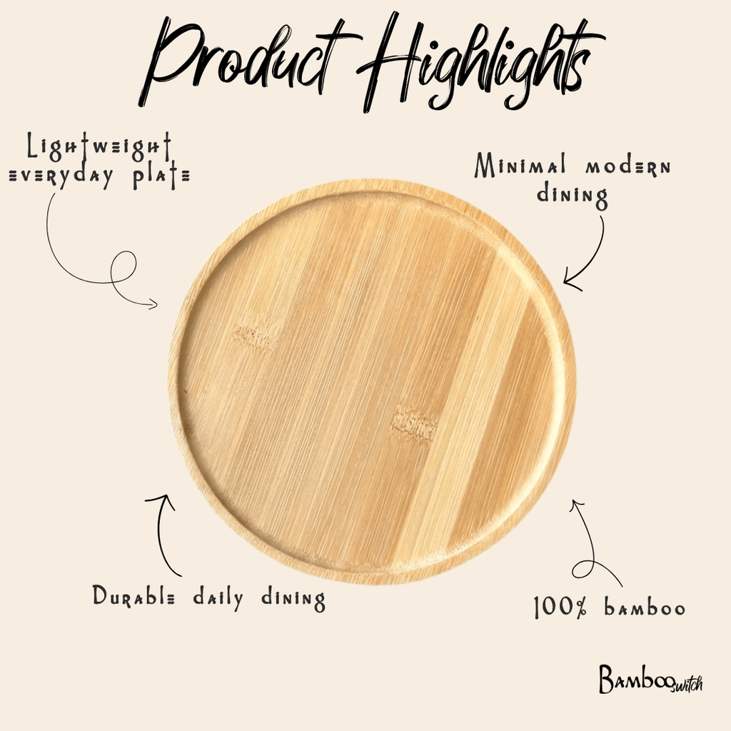 Bamboo Dining Plate | Round
