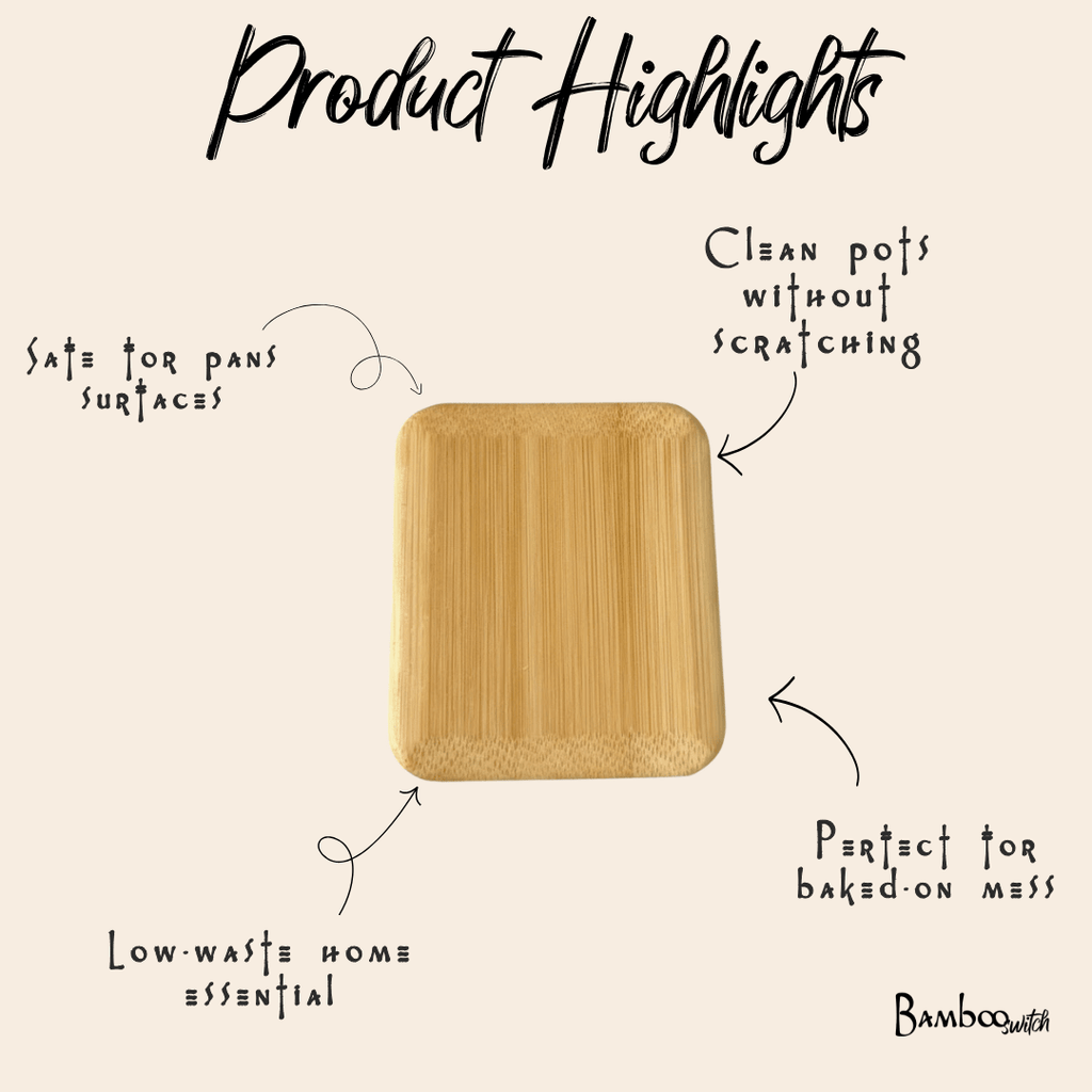 Bamboo Pot & Pan Scraper